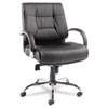 Alera(R) Ravino Big and Tall Series Mid-Back Swivel/Tilt Leather Chair
