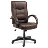 Alera(R) Strada Series High-Back Swivel/Tilt Top-Grain Leather Chair