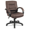 Alera(R) Strada Leather Mid-Back Swivel/Tilt Chair