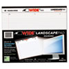 WIDE Landscape Format Writing Pad, College Ruled, 11 x 9-1/2, White, 75 Sheets