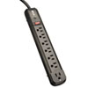 Protect It! Surge Suppressor, 7 Outlets, 4 ft Cord, 1080 Joules, Black