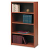 Value Mate Series Metal Bookcase, Four-Shelf, 31-3/4w x 13-1/2d x 54h, Cherry