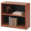 Value Mate Series Metal Bookcase, Two-Shelf, 31-3/4w x 13-1/2d x 28h, Cherry