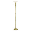 Ledu(R) Antique Brass Finish Torchiere Lamp