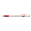 R.S.V.P. Stick Ballpoint Pen, 1mm, Red Ink, Dozen