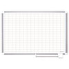 Grid Planning Board, 1x2" Grid, 72x48, White/Silver