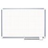 Planning Board, 1" Grid, 48x36, White/Silver