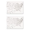 Creativity Street(R) Two-Side U.S. Map Whiteboard
