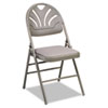 Cosco(R) Fanfare(TM) Fabric Padded Seat & Deluxe Molded Back Folding Chair