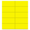 Dry Erase Magnetic Tape Strips, Yellow, 2" x 7/8", 25/Pack
