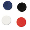 Interchangeable Magnetic Characters, Circles, Assorted, 3/4" Dia, 10/Pack