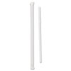 Wrapped Jumbo Flexible Straws, Polypropylene, 7 5/8" Long, White, 400/PK