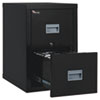 Patriot Insulated Two-Drawer Fire File, 17-3/4w x 25d x 27-3/4h, Black