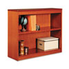 Square Corner Wood Bookcase, Two-Shelf, 35-5/8w x 11-3/4d x 30h, Medium Cherry