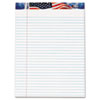 American Pride Writing Pad, Legal/Wide, 8 1/2 x 11 3/4, White, 50 Sheets, Dozen