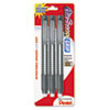 Clic Eraser Pencil-Style Grip Eraser, Assorted, 3/PK