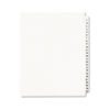Standard Collated Legal Dividers Style, Letter Size, Avery-Style, Side Tab Dividers, 1-25 Tab Set