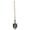 Long-Handle Round-Point Shovel, No. 2 Blade, 48" Handle, Steel/Ash
