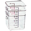 SpaceSaver Square Containers, 8qt, 8 4/5w x 8 3/4d x 8 3/4h, Clear