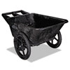 Big-Wheel Cart, 8.75 Cubic Foot, 300 lb Capacity, Black