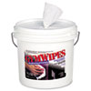 Antibacterial Gym Wipes, 6 x 8, Unscented, 700/Bucket, 2 Buckets/Carton