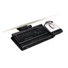 Easy Adjust Keyboard Tray With Highly Adjustable Platform, 17-3/4" Track, Black