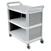 Xtra Utility Cart, 300-lb Cap, Three-Shelf, 20w x 40-5/8d x 37-4/5h, Off-White