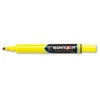 Large Desk-Style Permanent Marker, Chisel Tip, Yellow