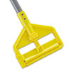 Invader Aluminum Side-Gate Wet-Mop Handle, 1 dia x 54, Gray/Yellow