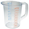 Bouncer Measuring Cup, 2qt, Clear