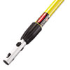 Hygen Quick-Connect Straight Extendable Handle, 48-72 inch, Yellow