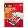 Letter Size Thermal Laminating Pouches, 3 mil, 11 1/2 x 9, 20/Pack