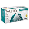 Touch N Tuff Nitrile Gloves, Teal, Size 9.5 10, 100/Box