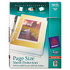 Avery(R) Page Size Heavyweight Three-Hole Punched Diamond Clear Sheet Protector