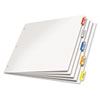 Paper Insertable Dividers, 5-Tab, 11 x 17, White Paper/Multicolor Tabs