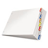 Paper Insertable Dividers, 8-Tab, 11 x 17, White Paper/Multicolor Tabs