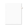 Individual Legal Dividers Style, Letter Size, Avery-Style, Side Tab Dividers, #5, 25/PK