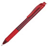EnerGel-X Retractable Roller Gel Pen, 1mm, Trans Red Barrel, Red Ink, Dozen