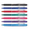 FriXion Clicker Erasable Gel Ink Retractable Pen, Assorted Ink, .7mm, 7/Pack