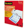 Letter Size Thermal Laminating Pouches, 3 mil, 11 1/2 x 9, 100 per Pack