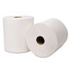 EcoSoft Universal Roll Towels, 800 ft x 8 in, White, 6 Rolls/Carton