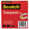 Transparent Tape 600 2P12 72, 1/2" x 2592", 3" Core, Transparent, 2/Pack