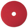 Buffer Floor Pad 5100, 19", Red, 5/Carton