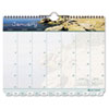 Day-Timer(R) Coastlines(R) Tabbed Wall Calendar