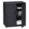 OfficeWorks Resin Storage Cabinet, 36w x 22d x 46h, Black