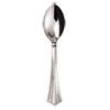 Heavyweight Plastic Spoons, Silver, 6 1/4", Reflections Design, 600/Carton