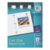 Lay Flat Report Cover, Blue