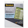 Scotch(TM) Adhesive Display Pocket