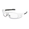 Swagger Safety Glasses, White Frame, Clear Lens