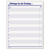 TOPS(TM) "Things To Do Today" Daily Agenda Pad